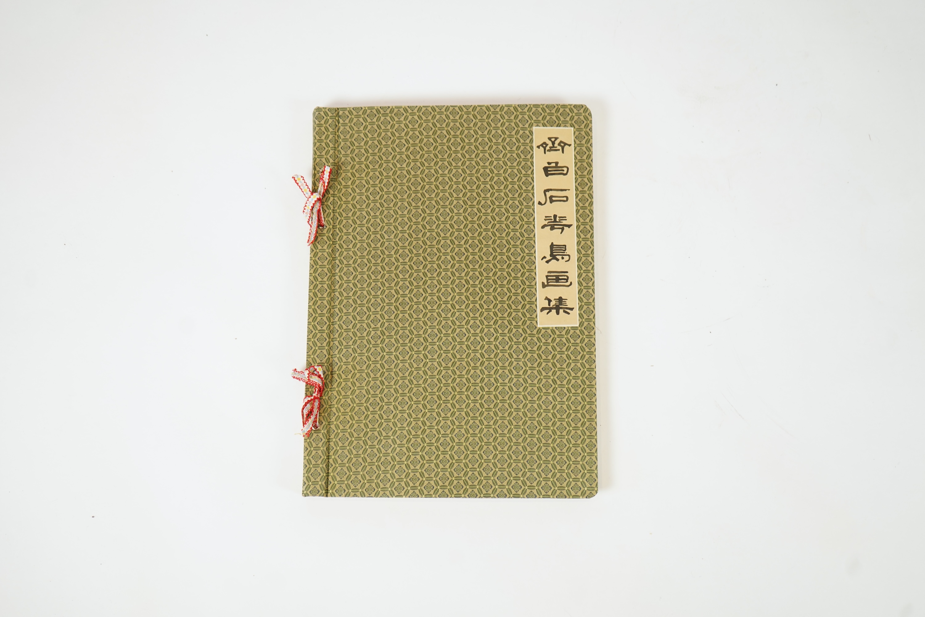 After Qi Baishi , (1864-1957), Album of 38 large woodblock prints, each image 39cm x 26.5cm